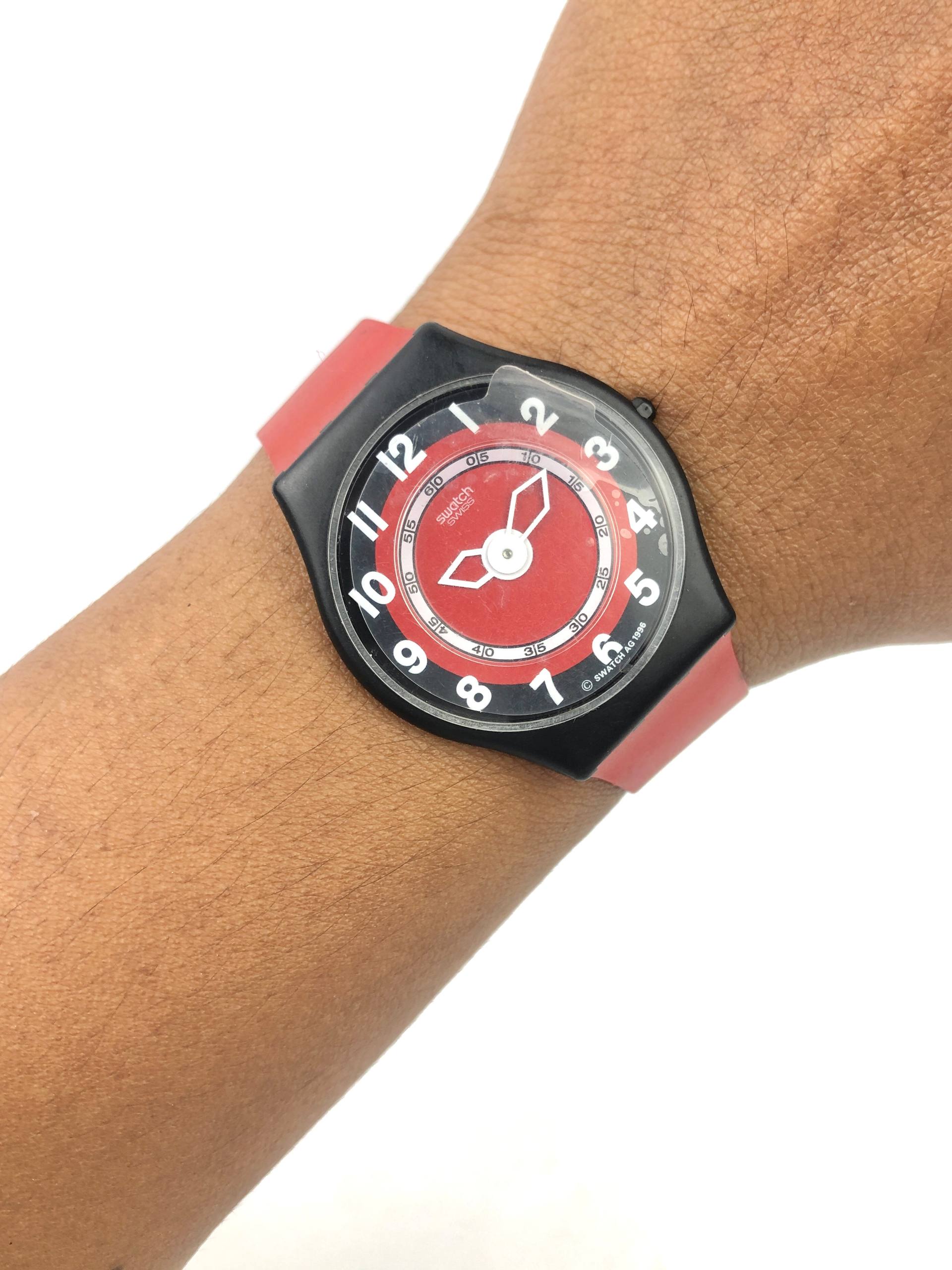 SWATCH NOS POP QUARTZ RED DIAL ORIGINAL