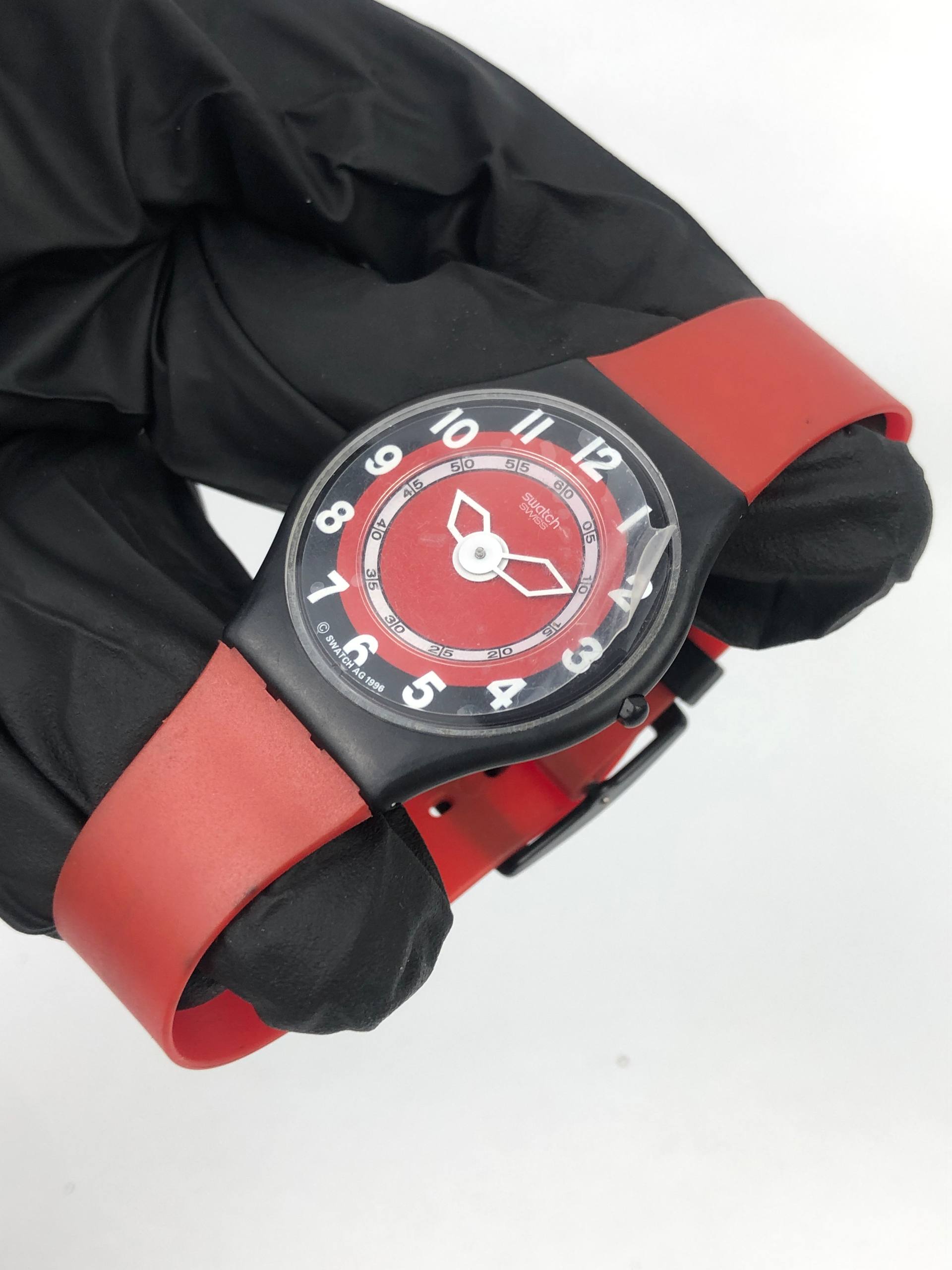 SWATCH NOS POP QUARTZ RED DIAL ORIGINAL - Gambar 4
