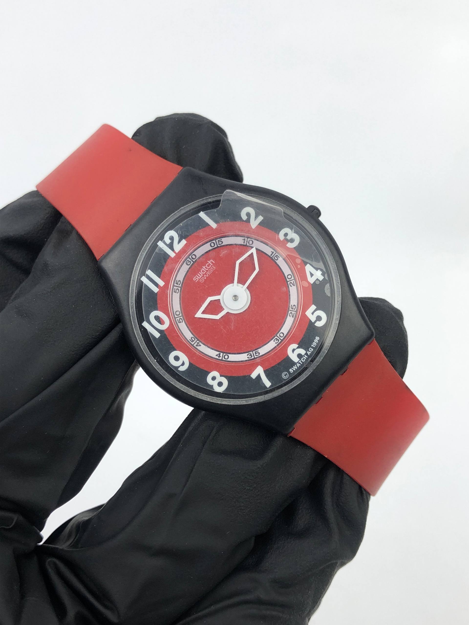 SWATCH NOS POP QUARTZ RED DIAL ORIGINAL - Gambar 3