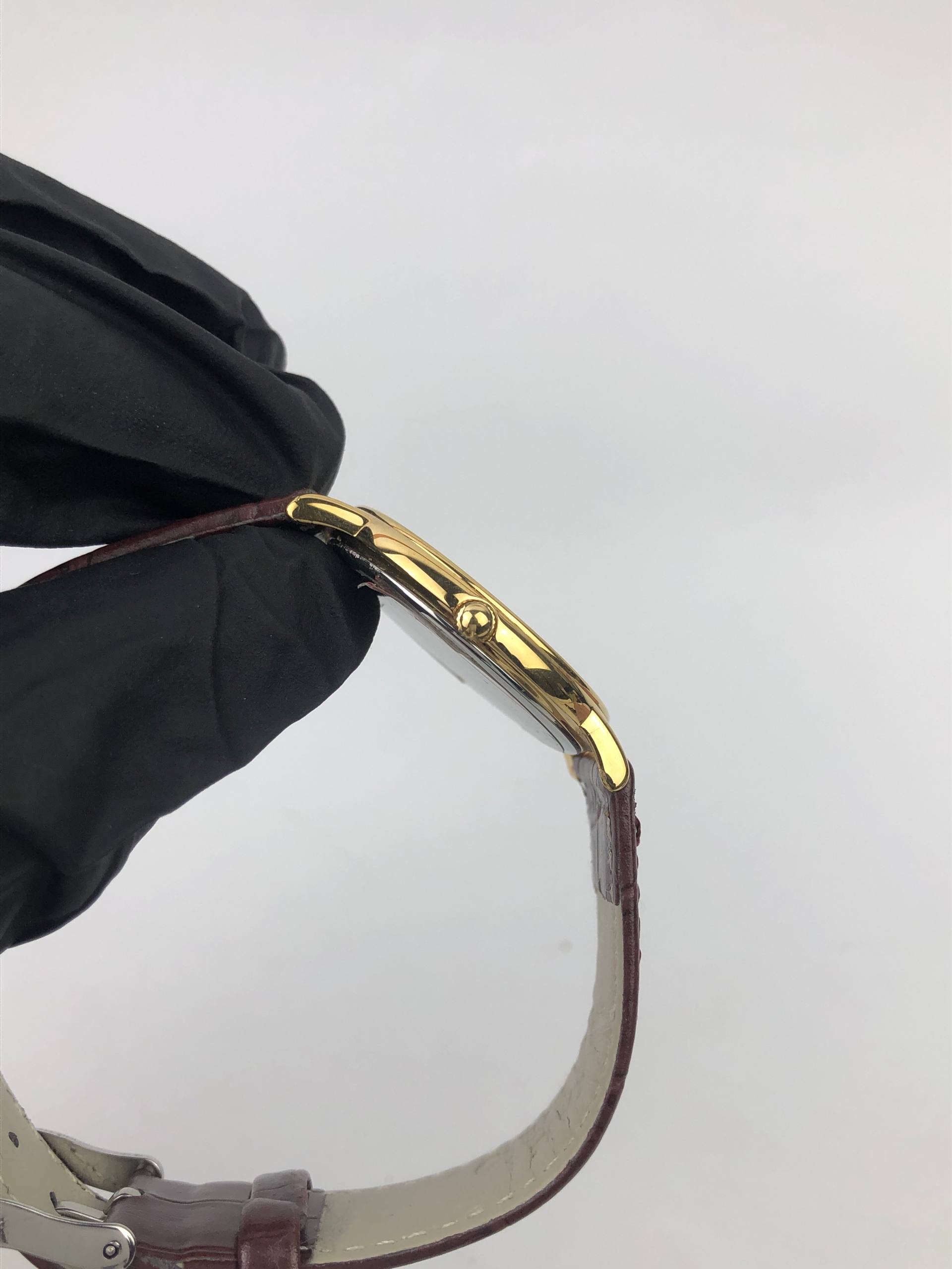 DRESSWATCH LONGINES QUARTZ ROUND CASE GOLD TONE ORIGINAL - Gambar 5