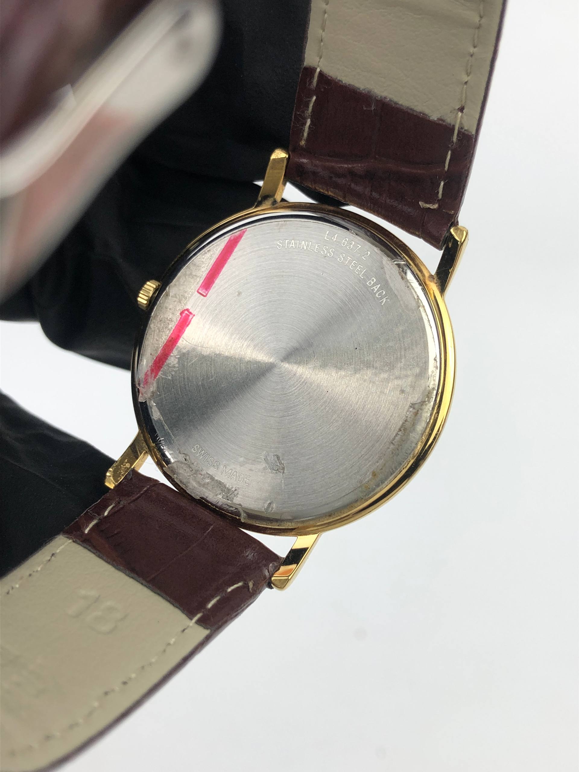DRESSWATCH LONGINES QUARTZ ROUND CASE GOLD TONE ORIGINAL - Gambar 7