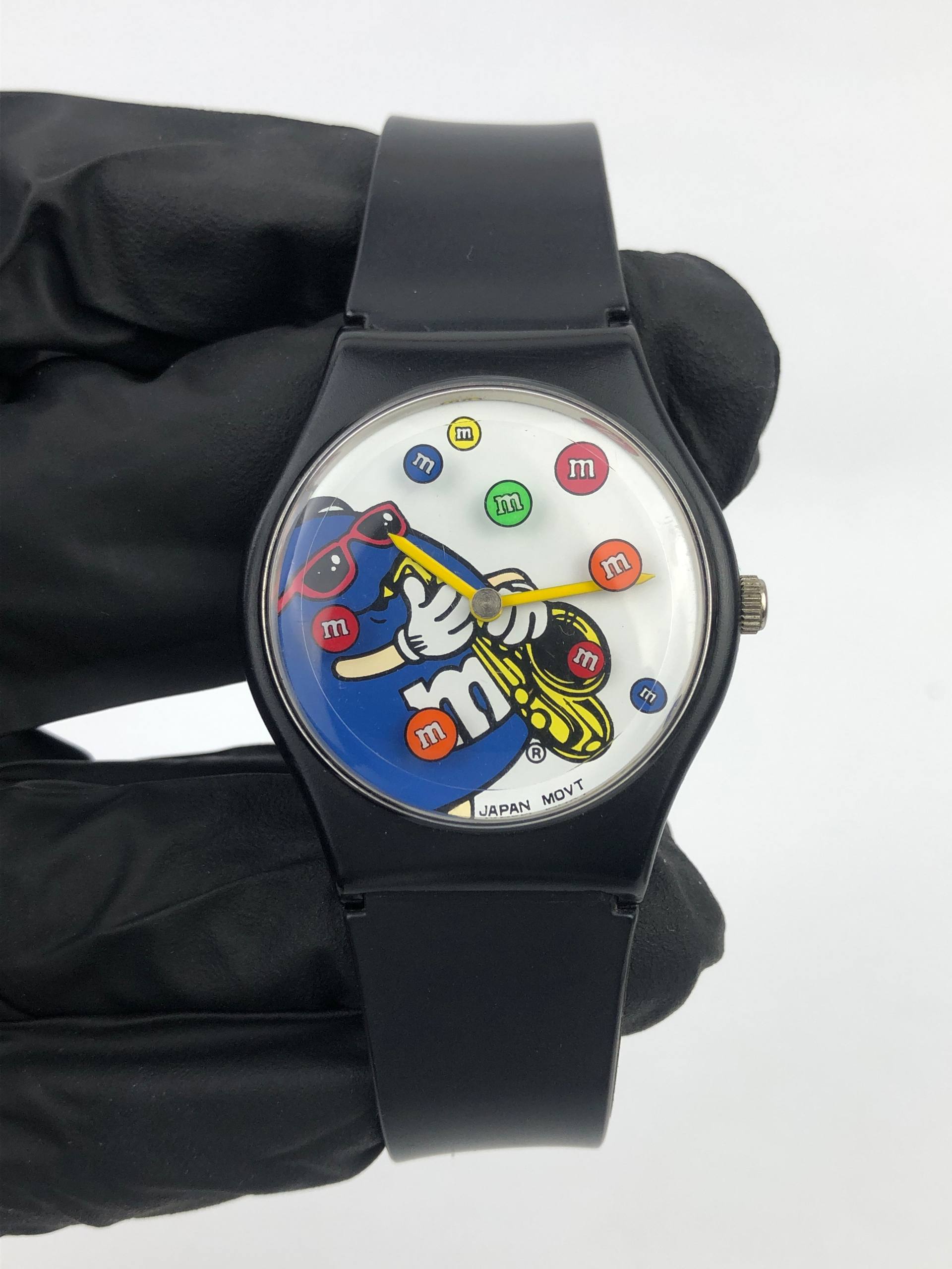 M&M’S CHARACTER WATCH JAPAN QUARTZ FLOATING SECOND VINTAGE - Gambar 2