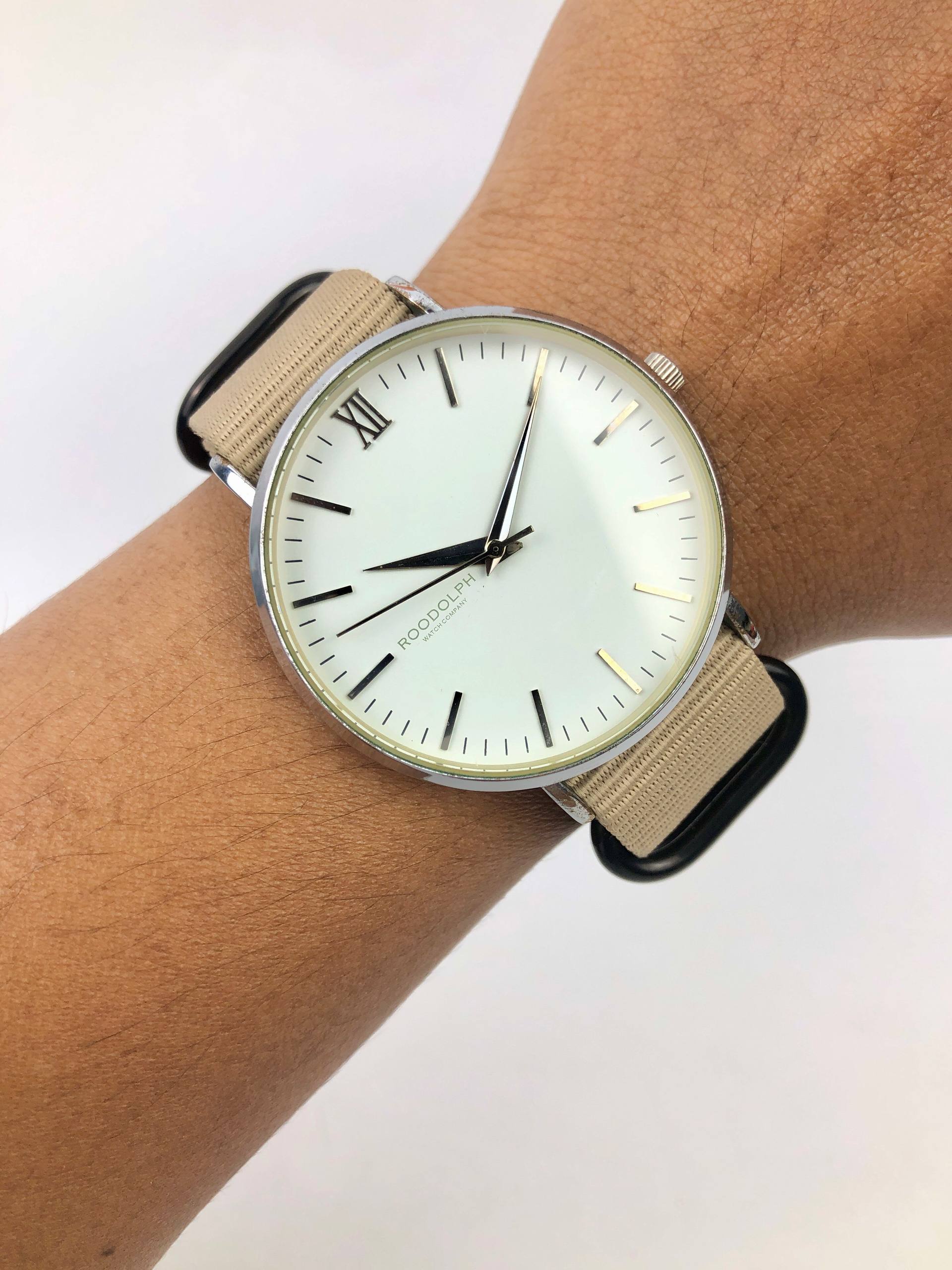 RODOLPH WATCH COMPANY REF.3967 MINIMALIST QUARTZ WHITE DIAL