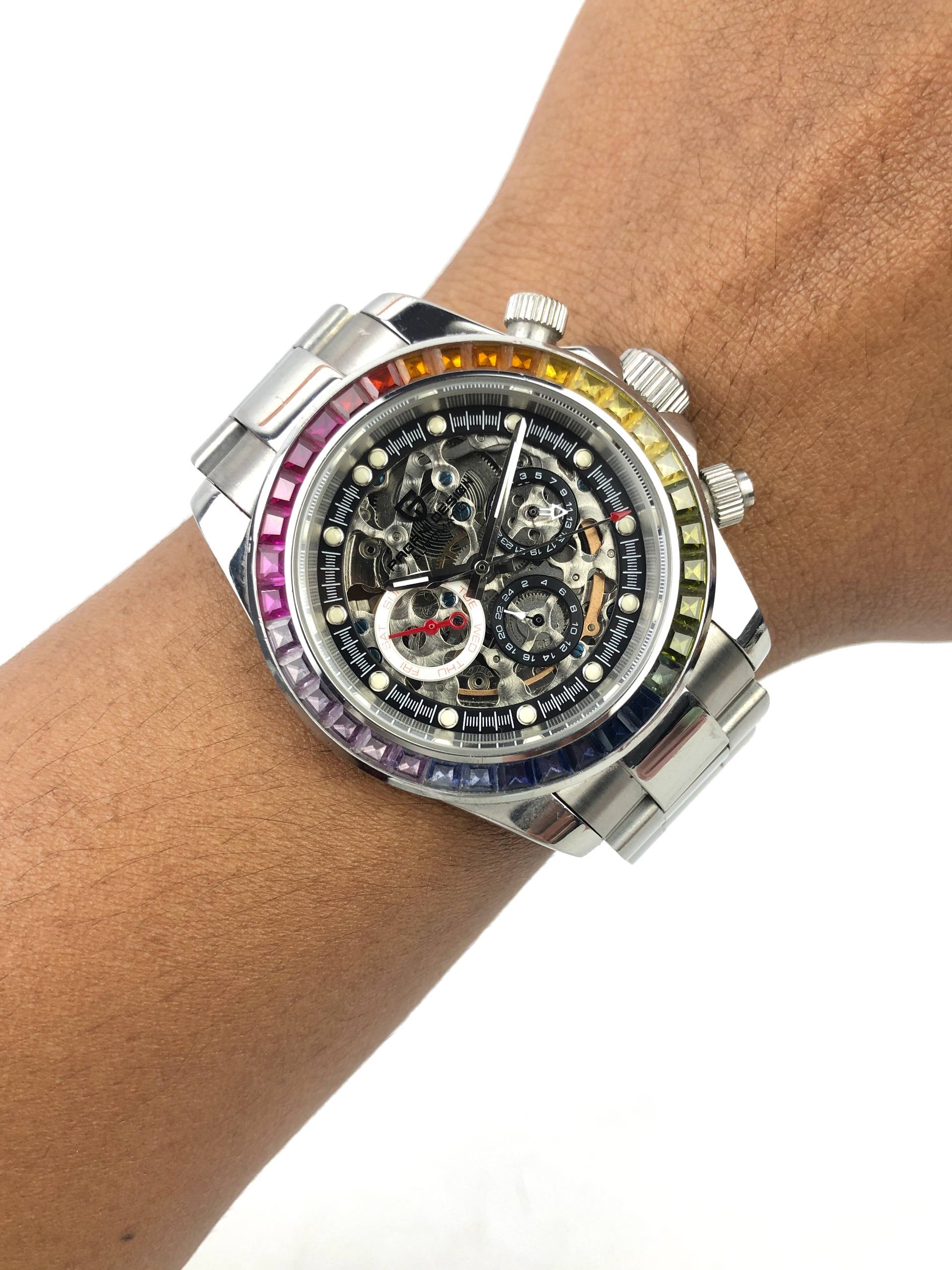 PAGANI DESIGN PD-1653 RAINBOW SKELETON AUTOMATIC