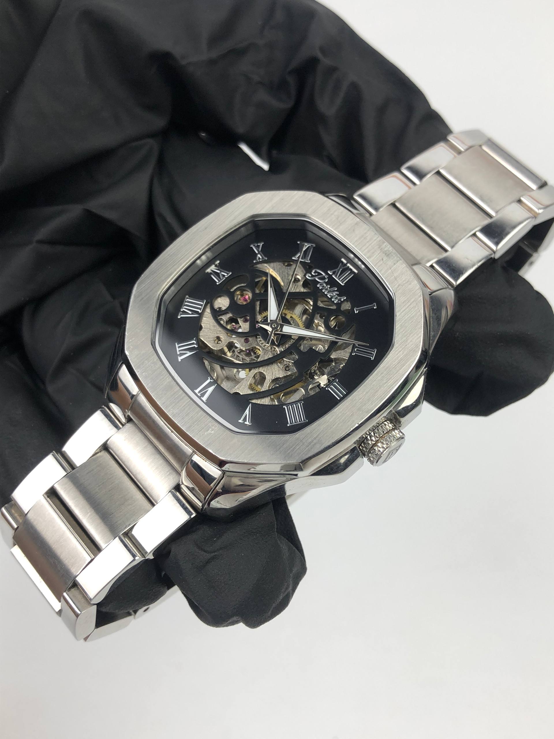 PARLENT GALANT SKELETON AUTOMATIC STAINLESS STEEL - Gambar 3