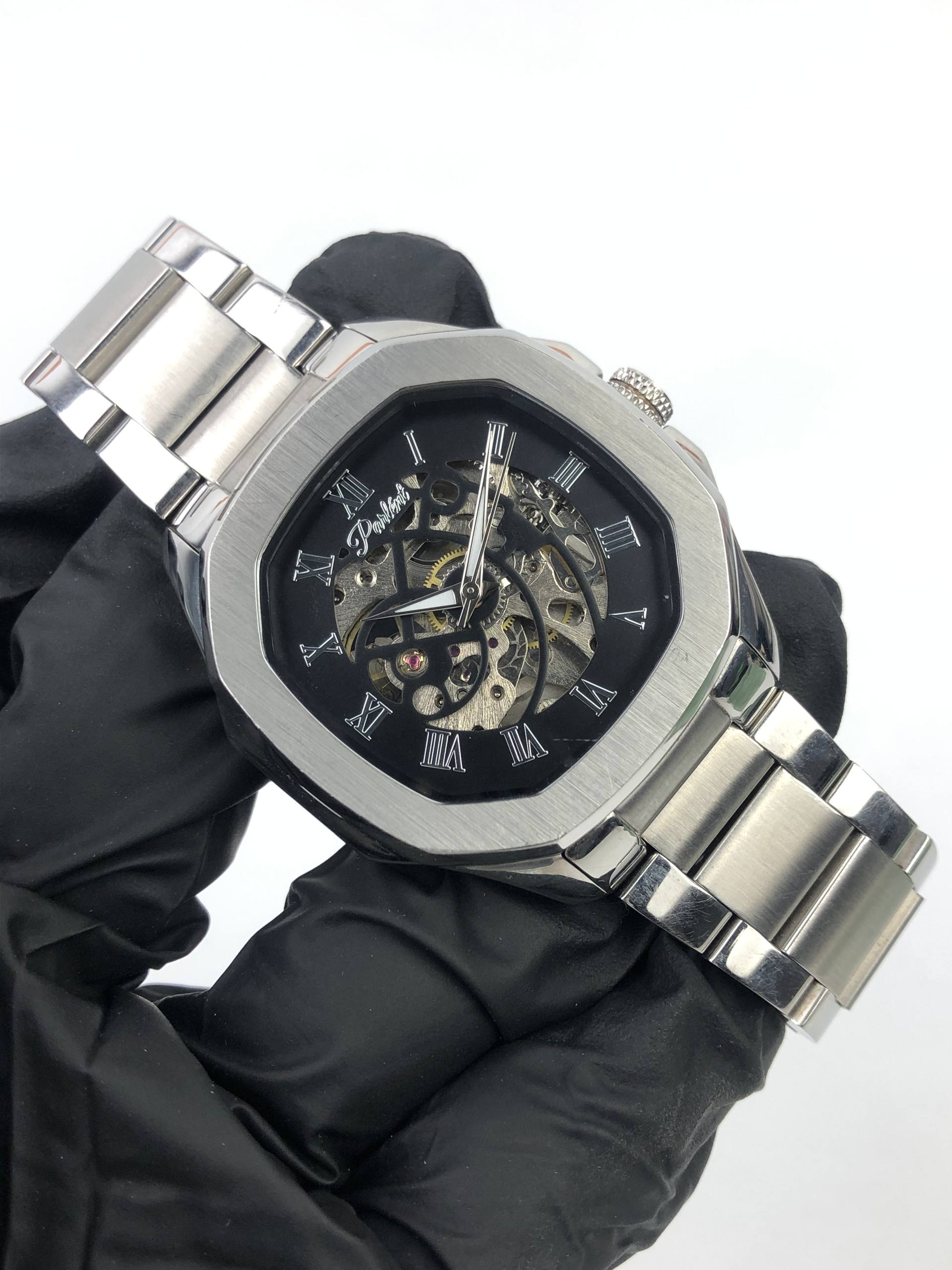 PARLENT GALANT SKELETON AUTOMATIC STAINLESS STEEL - Gambar 4