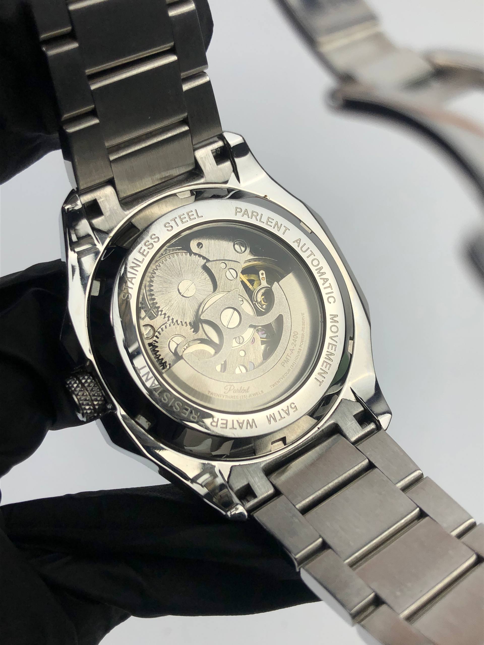 PARLENT GALANT SKELETON AUTOMATIC STAINLESS STEEL - Gambar 7