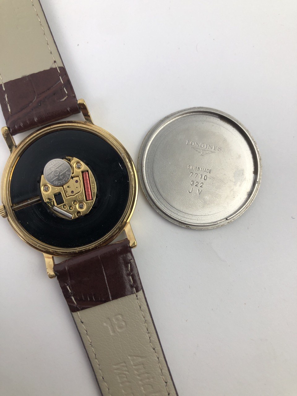 DRESSWATCH LONGINES QUARTZ ROUND CASE GOLD TONE ORIGINAL - Gambar 8