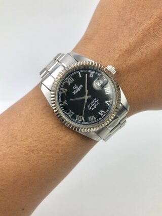 HUGEN AUTOMATIC DATEJUST STYLE MIYOTA MOVEMENT FLUTED BEZEL