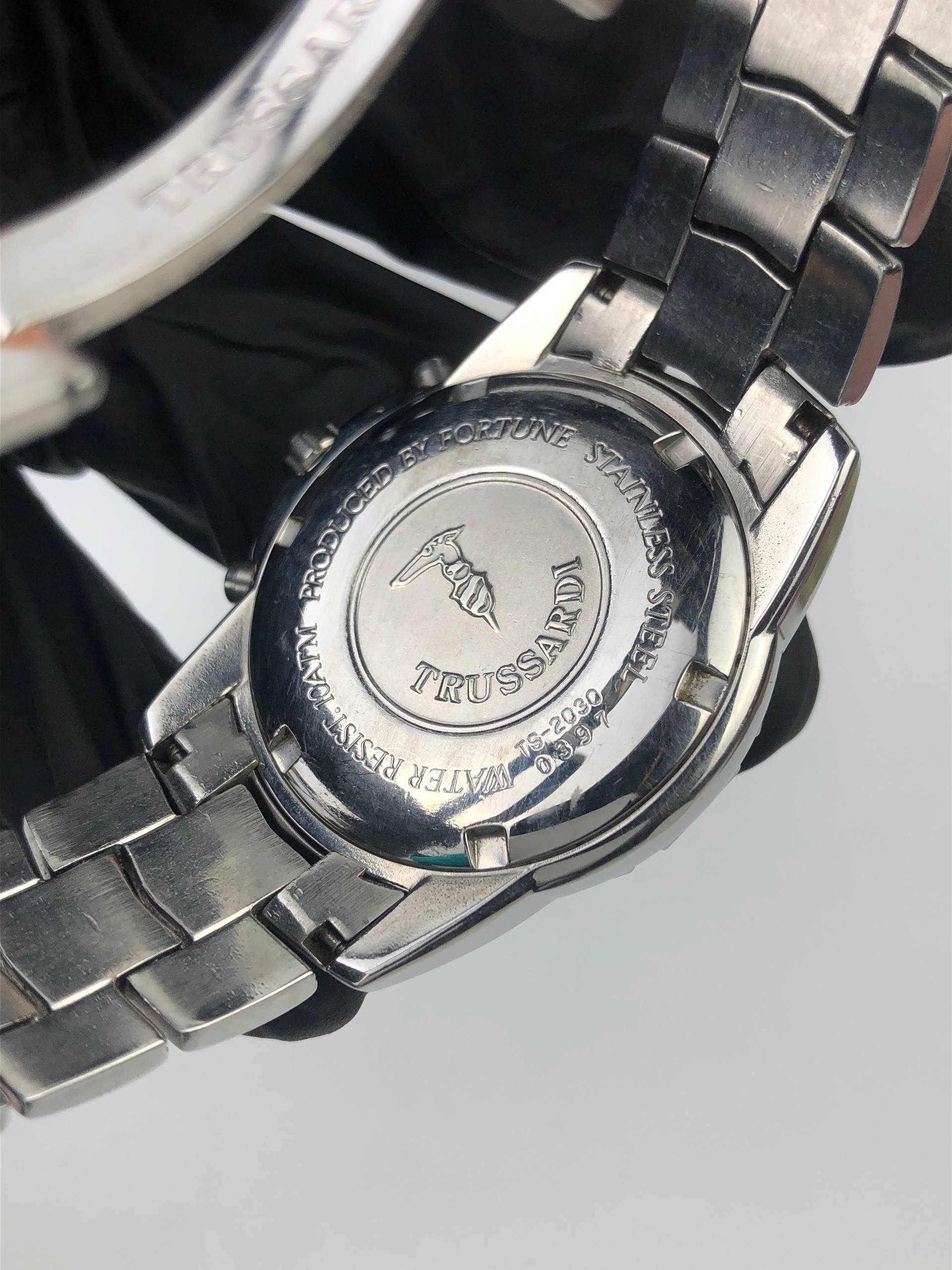 TRUSSARDI SPORTS CHRONOGRAP YELLOW DIAL ALL ORI - Gambar 7