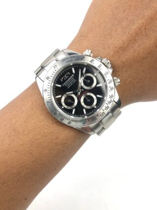 TECHNOS DAYTONA CHRONOGRAPH STAINLESS STEEL ALL ORIGINAL