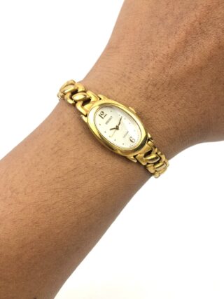 SEIKO LUCENT CAL 1F21 OVAL CURB LINK CHAIN SGP
