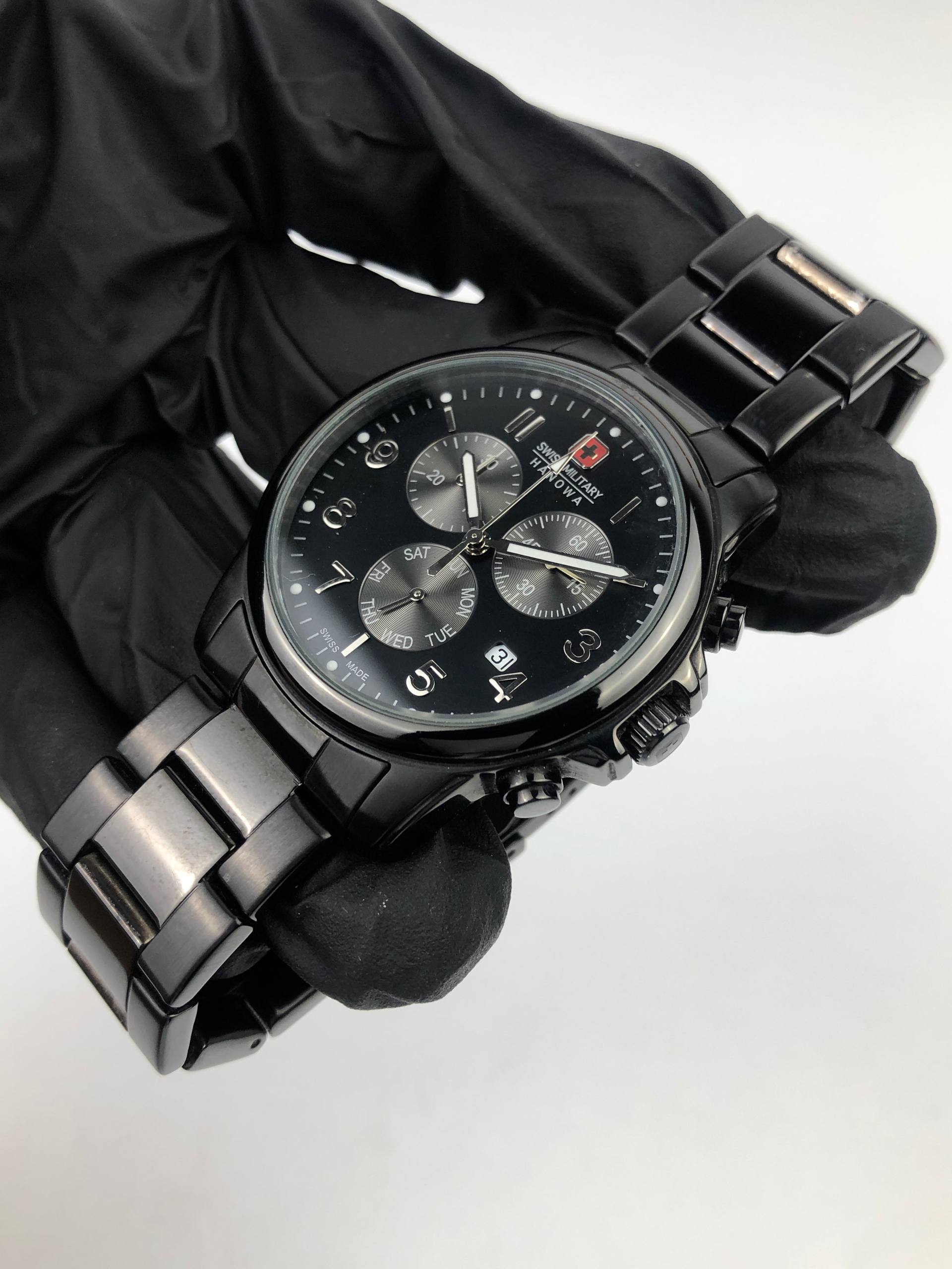 SWISS MILITARY HANOWA CHRONOGRAPH SWIPE HAND QUARTZ SWISS - Gambar 2