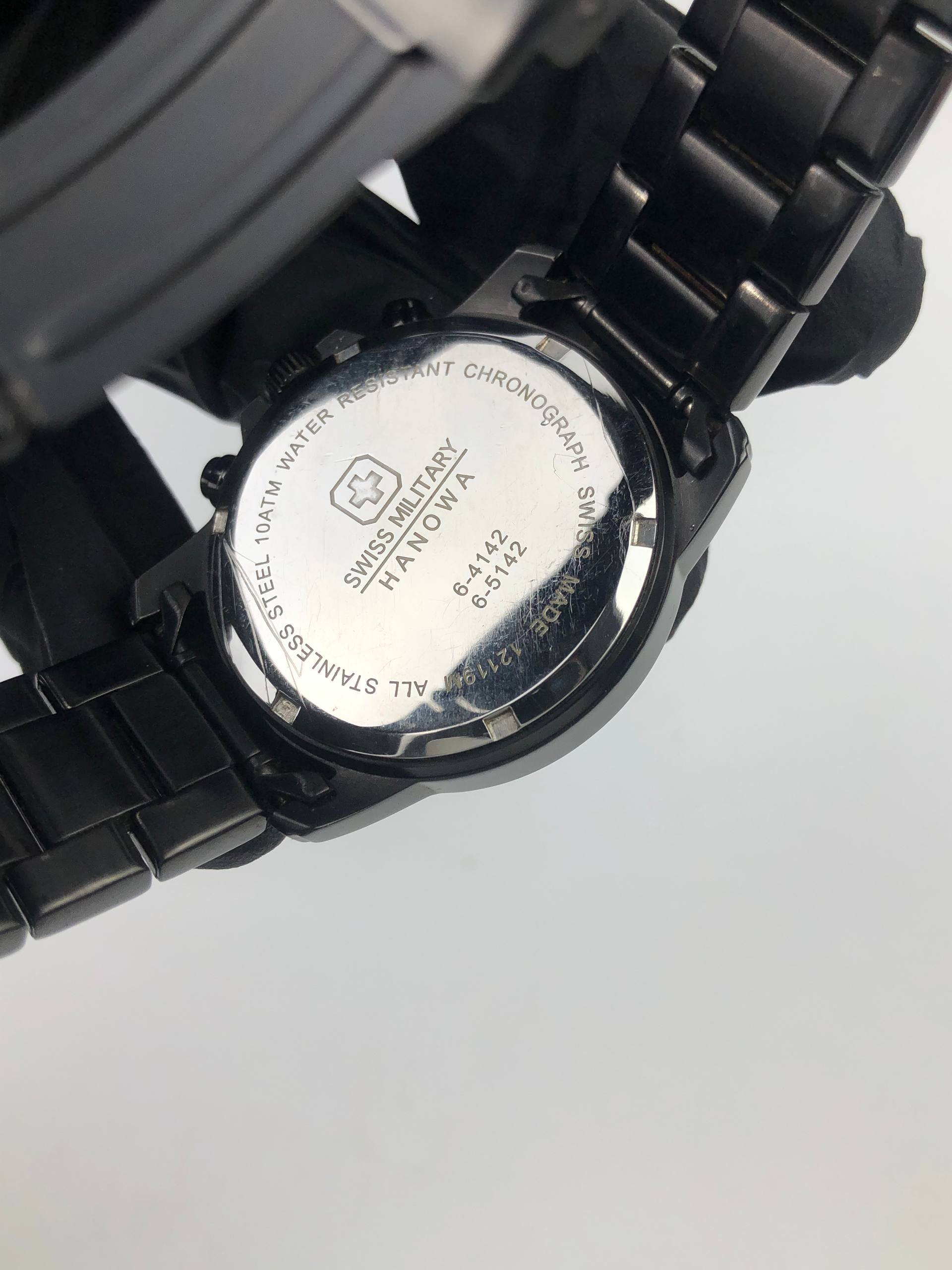 SWISS MILITARY HANOWA CHRONOGRAPH SWIPE HAND QUARTZ SWISS - Gambar 8