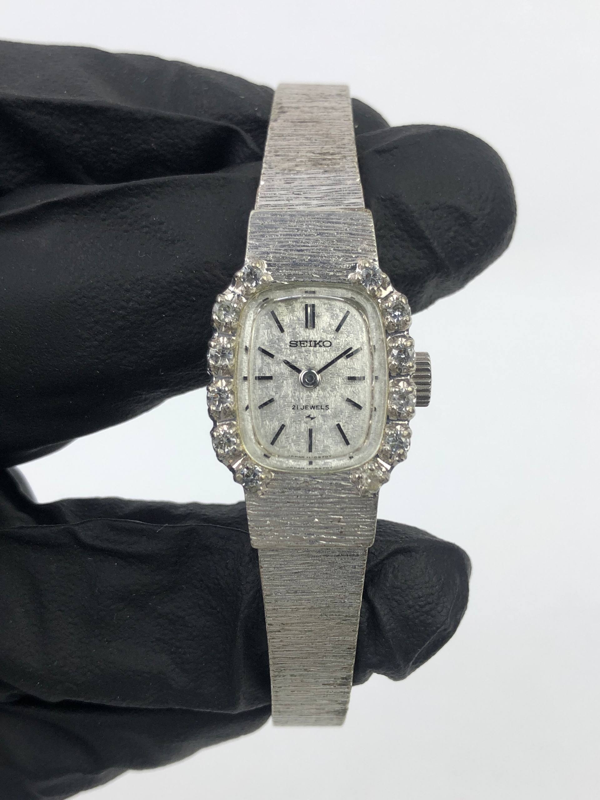 SEIKO 17 JEWELS WGP CRYSTAL BEZEL ORIGINAL - Gambar 2