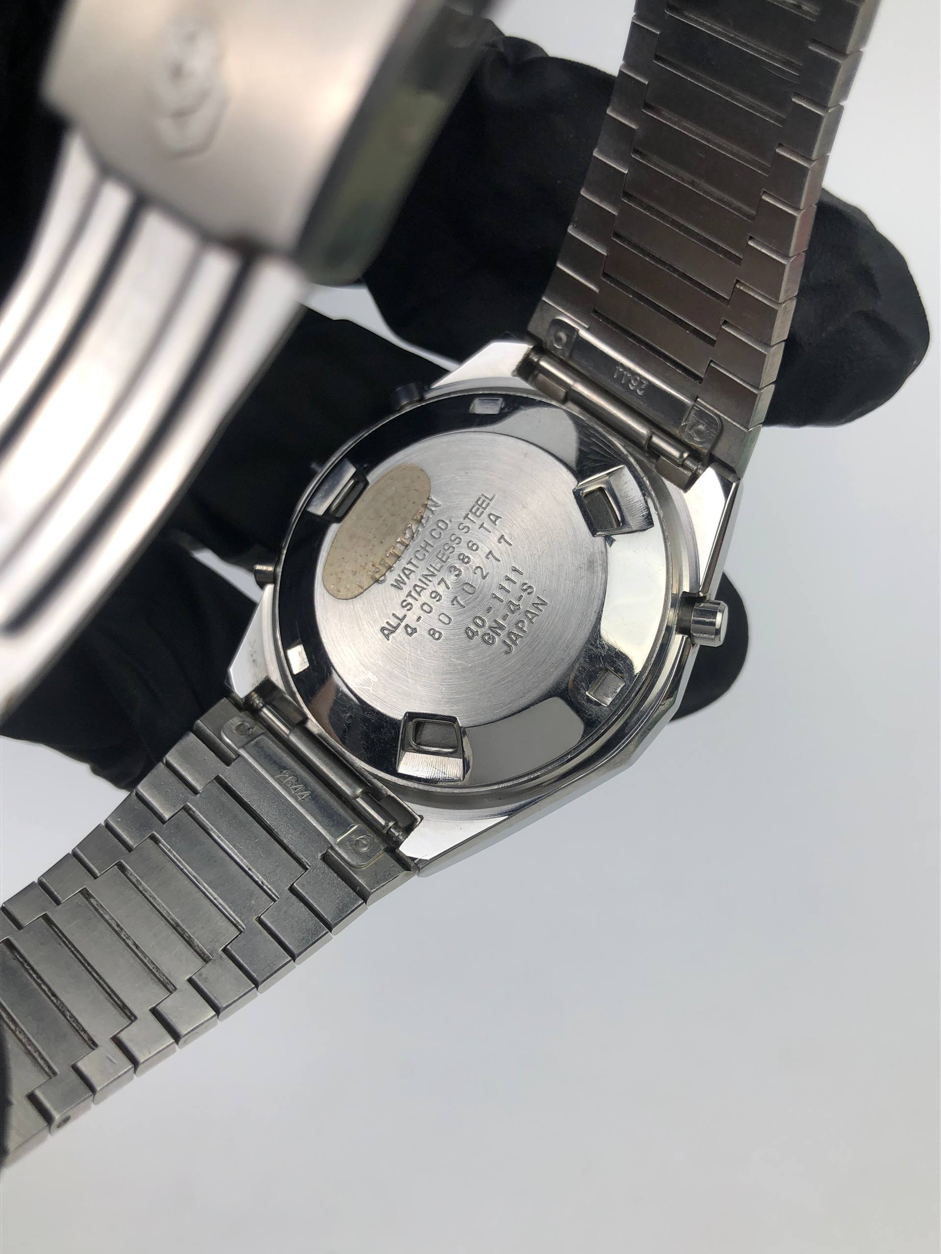 CITIZEN MULTI ALARM VINTAGE DIGITAL LCD STAINLESS STEEL - Gambar 8