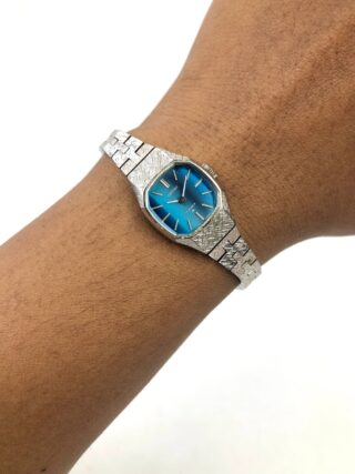 SEIKO LADIES PALADIUM CAL 11 BLUE SUNBURST DIAL LADIES MECHANICAL VINTAGE