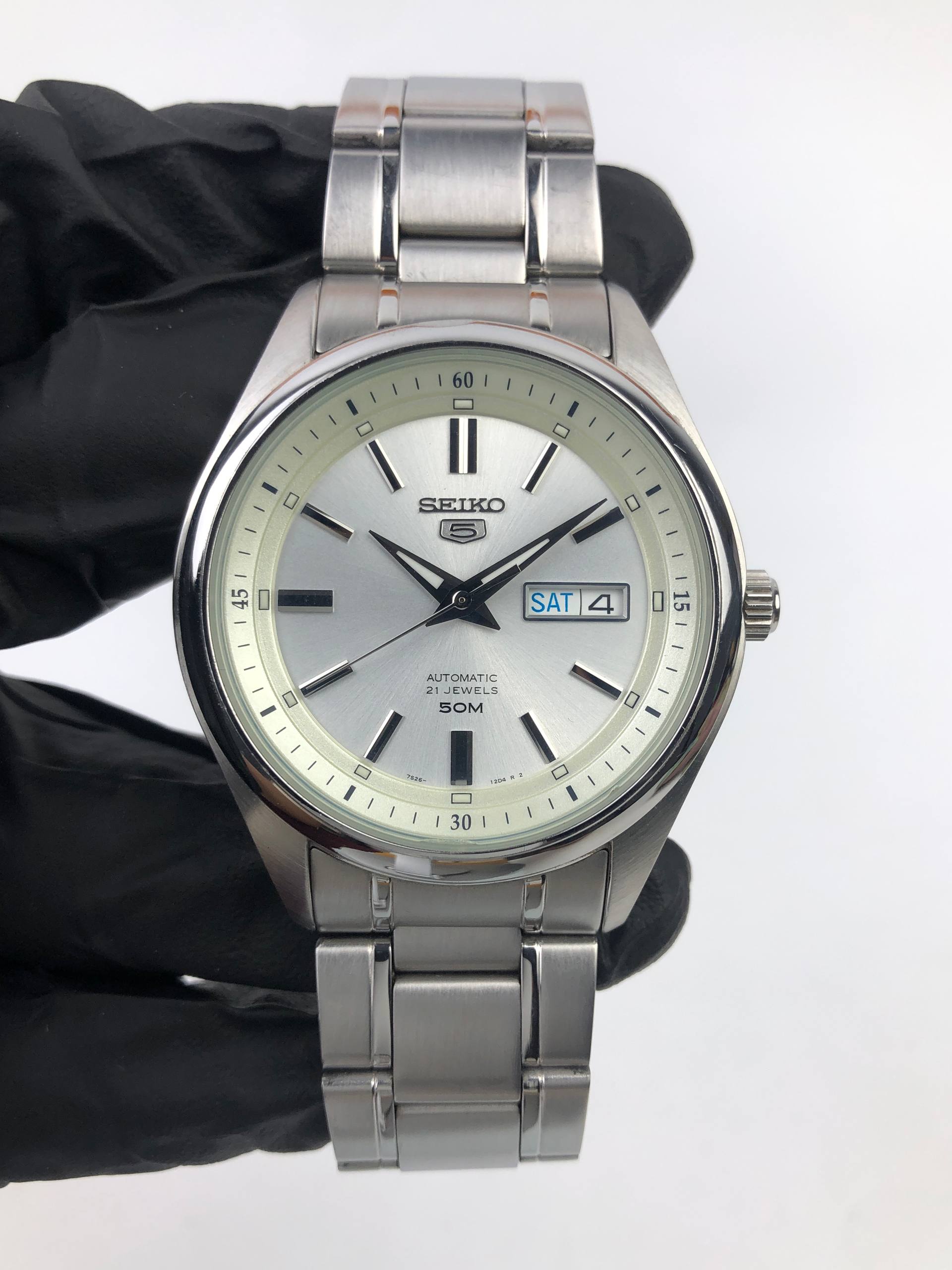 SEIKO 5 SNKE49J1 AUTOMATIC 7S26C 21 JEWELS MADE IN JAPAN FULLSET ORIGINAL - Gambar 3