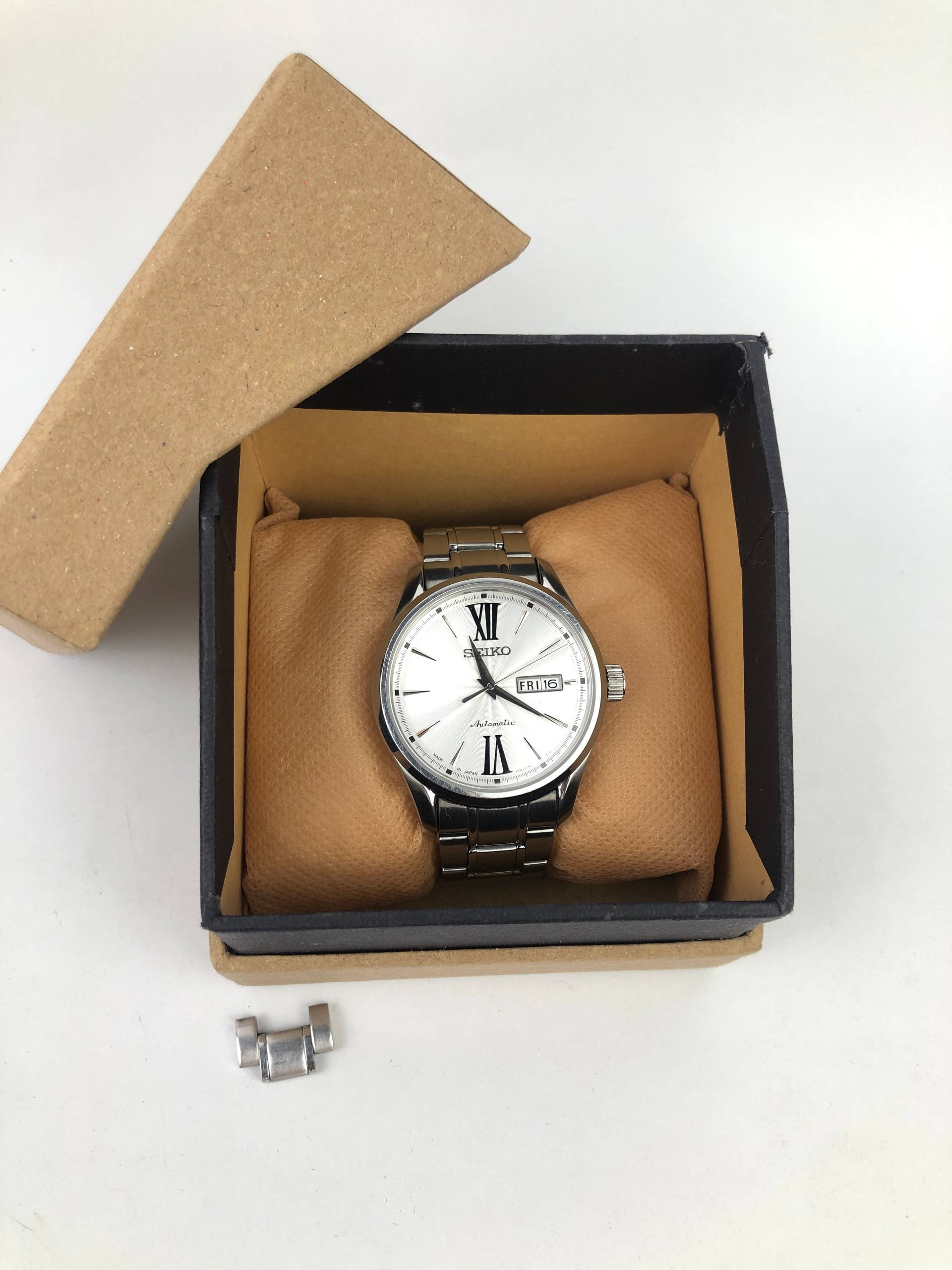 SEIKO SRP323J1 CAL 4R36 PRESAGE AUTOMATIC GUILLOCHE DIAL