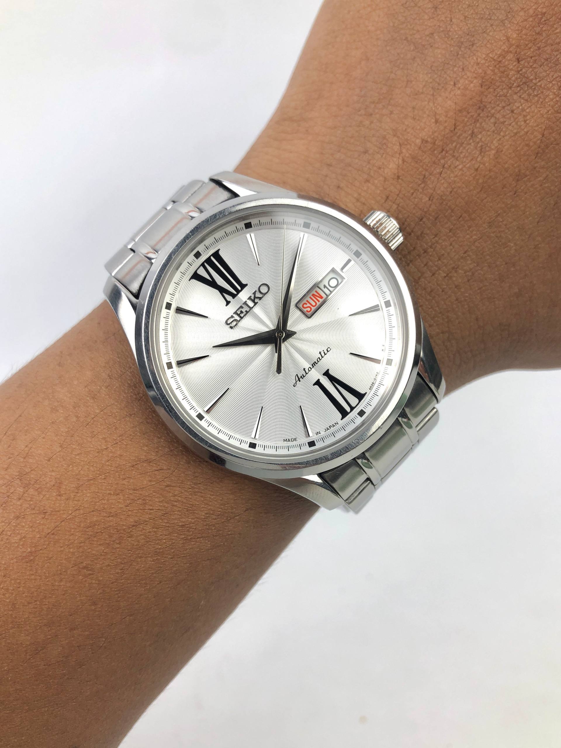 SEIKO SRP323J1 CAL 4R36 PRESAGE AUTOMATIC GUILLOCHE DIAL - Gambar 2