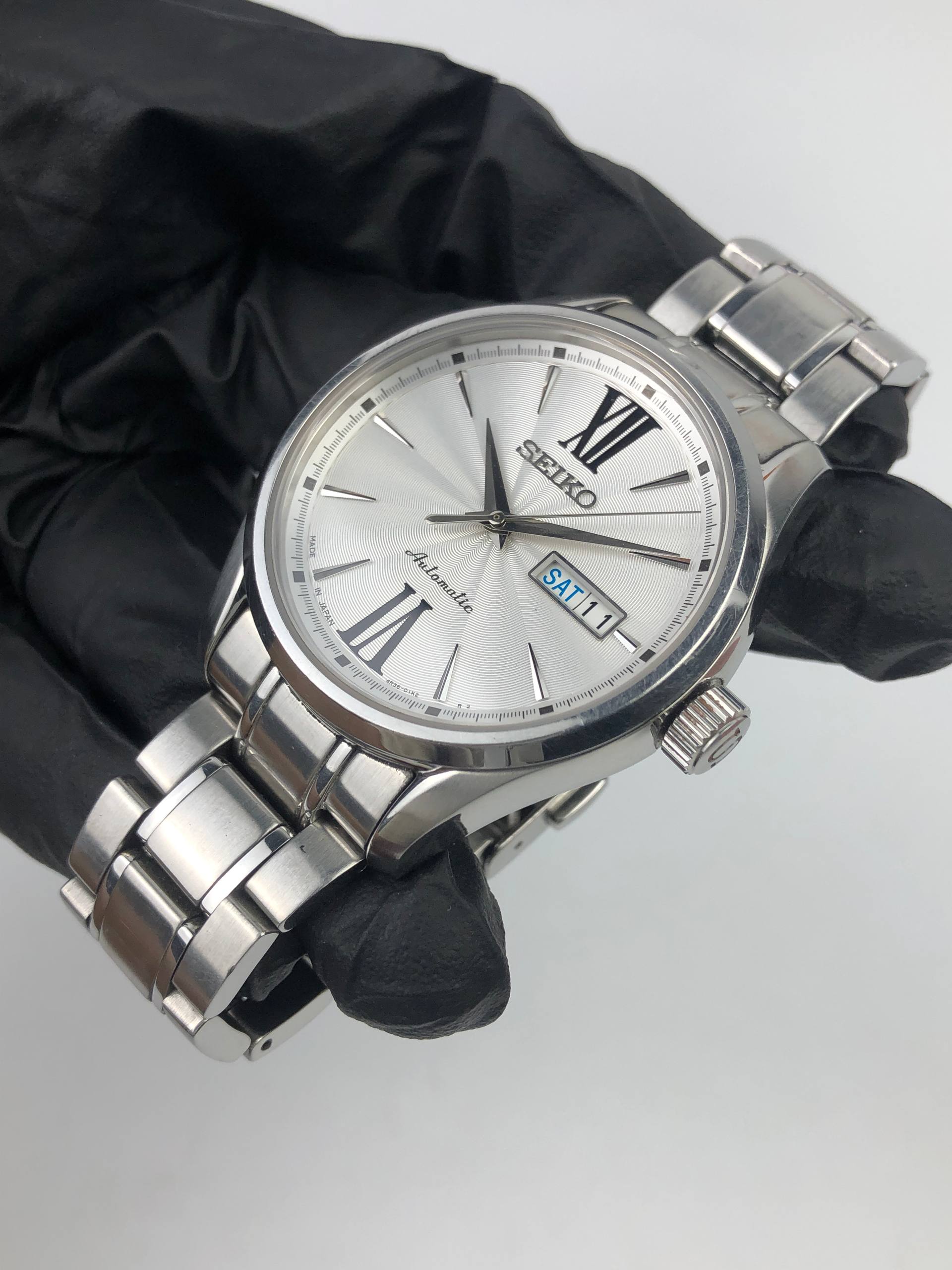 SEIKO SRP323J1 CAL 4R36 PRESAGE AUTOMATIC GUILLOCHE DIAL - Gambar 4