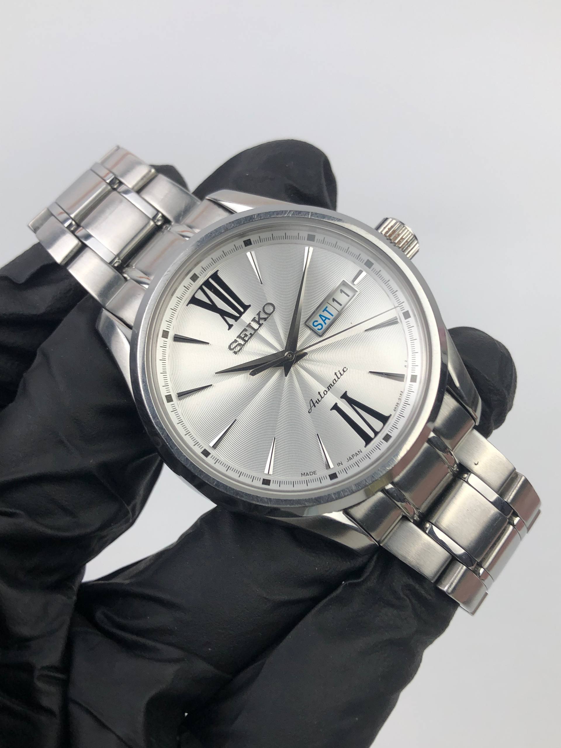 SEIKO SRP323J1 CAL 4R36 PRESAGE AUTOMATIC GUILLOCHE DIAL - Gambar 5