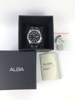 ALBA AUTOMATIC SPORTS 10 BAR DAY DATE BLACK DIAL FULLSET ORIGINAL