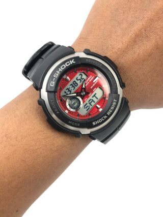 CASIO G SHOCK AW-591 ANALOG DIGITAL 200M SHOCK RESIST ORIGINAL RED DIAL