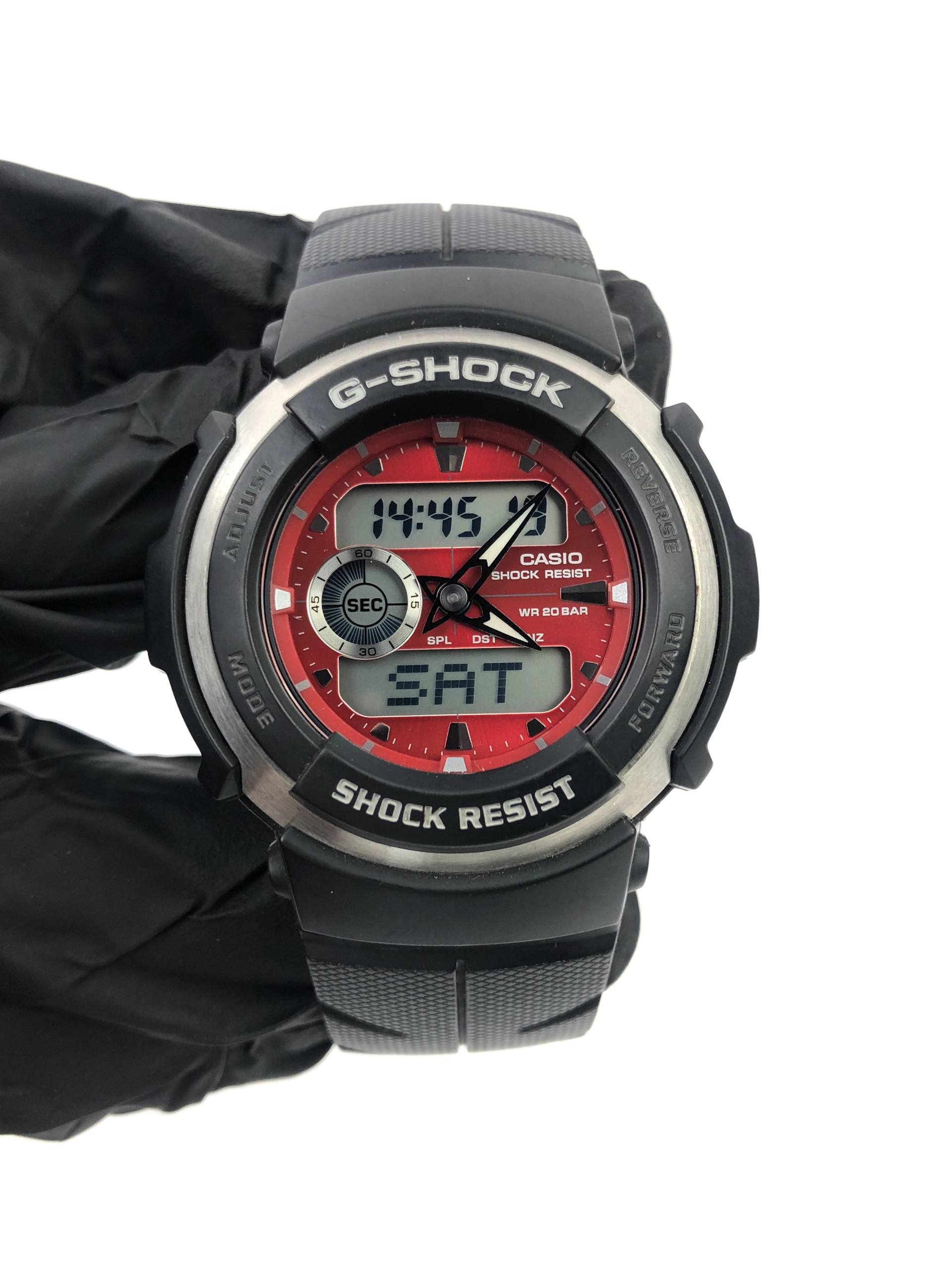 CASIO G SHOCK AW-591 ANALOG DIGITAL 200M SHOCK RESIST ORIGINAL RED DIAL - Gambar 2
