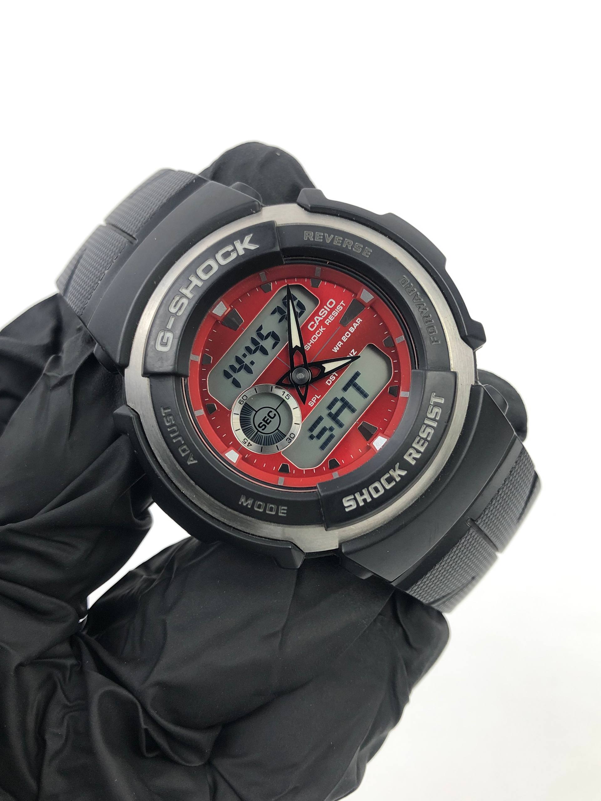 CASIO G SHOCK AW-591 ANALOG DIGITAL 200M SHOCK RESIST ORIGINAL RED DIAL - Gambar 4
