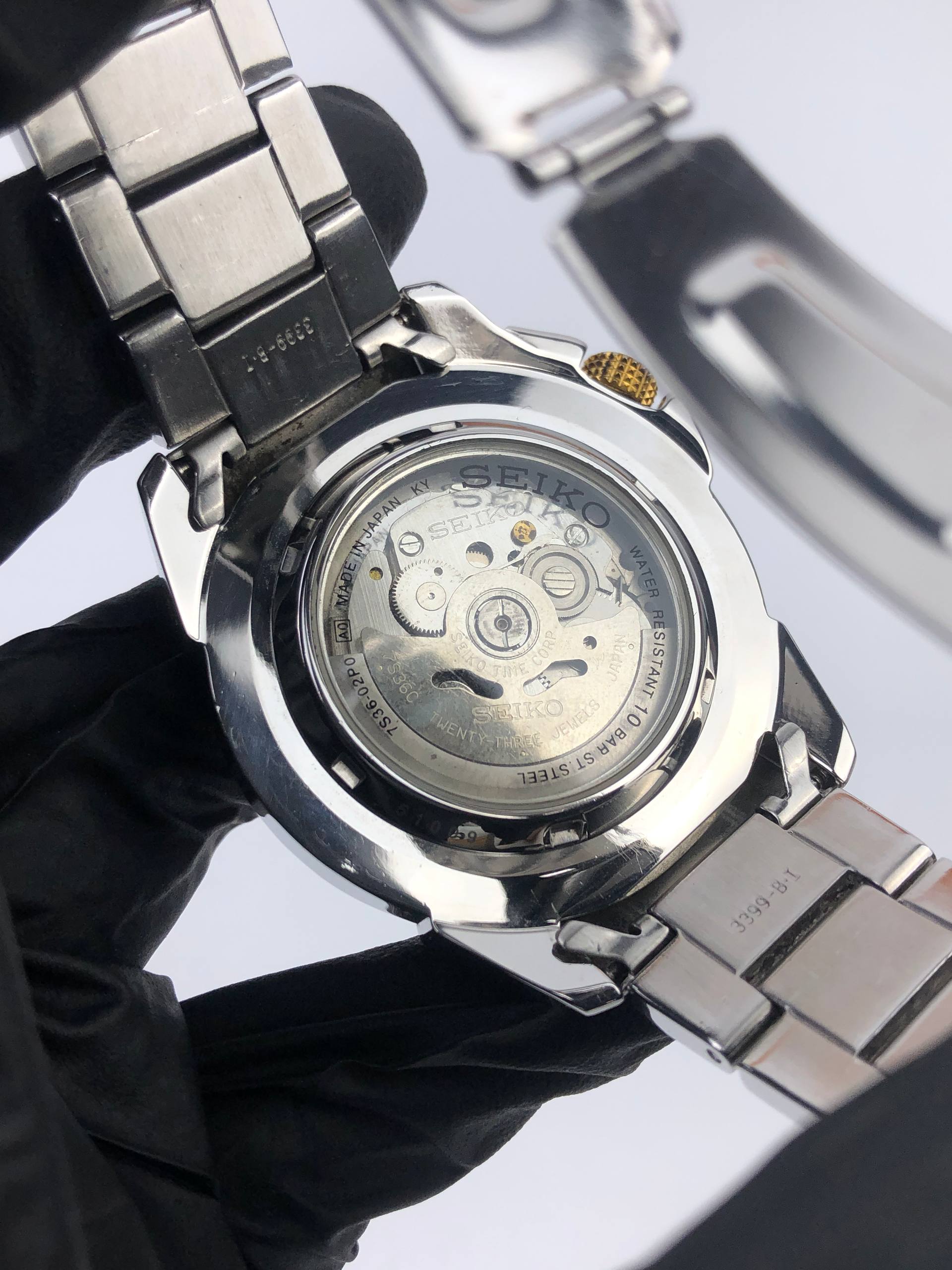 SEIKO 5 SPORTS SNZF08J1 Cal 7S36 COMPASS BEZEL AUTOMATIC ORIGINAL - Gambar 8