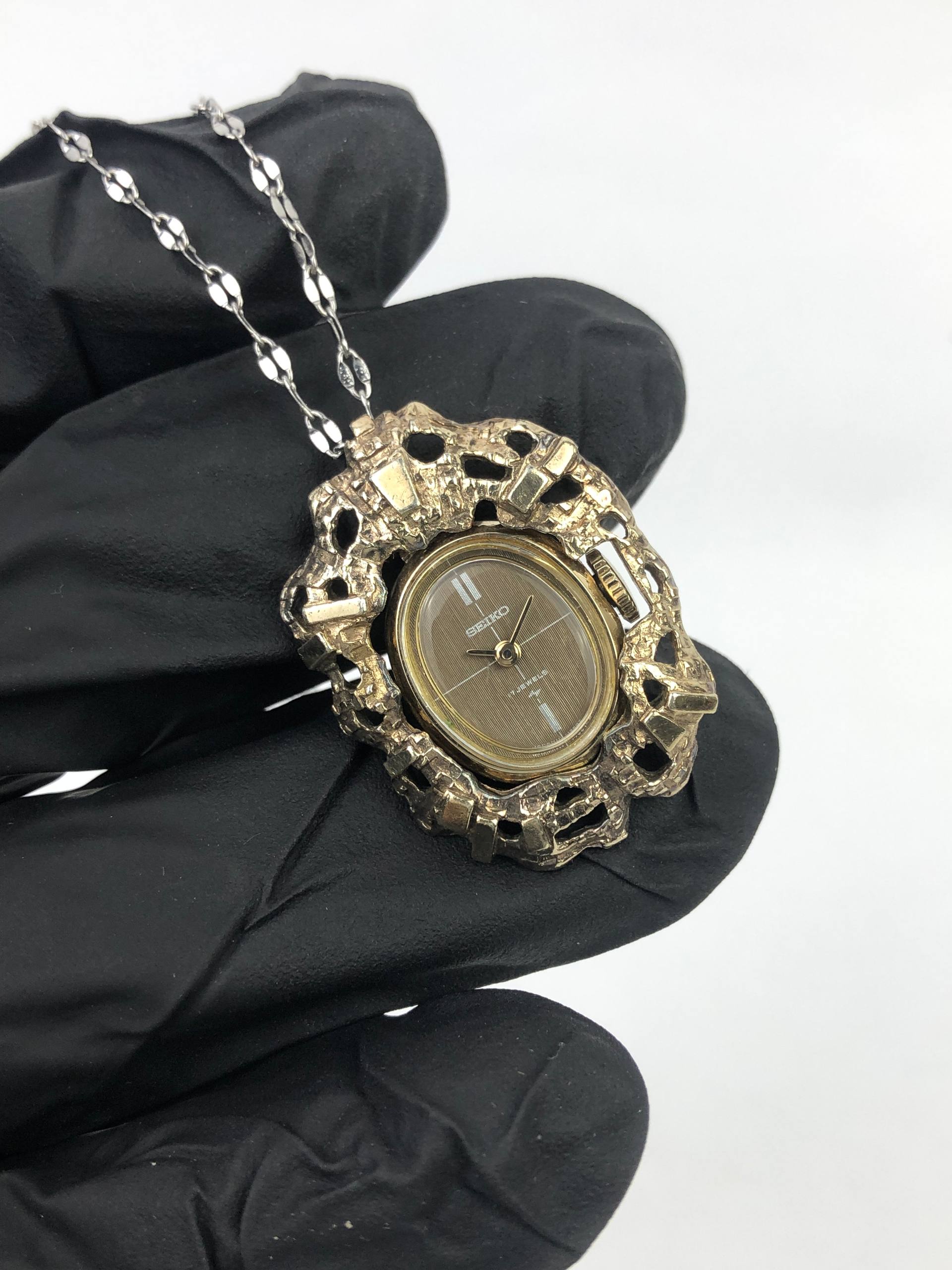 PENDANT WATCH SEIKO CAL 11 17 JEWELS MANUAL WIND - Gambar 4