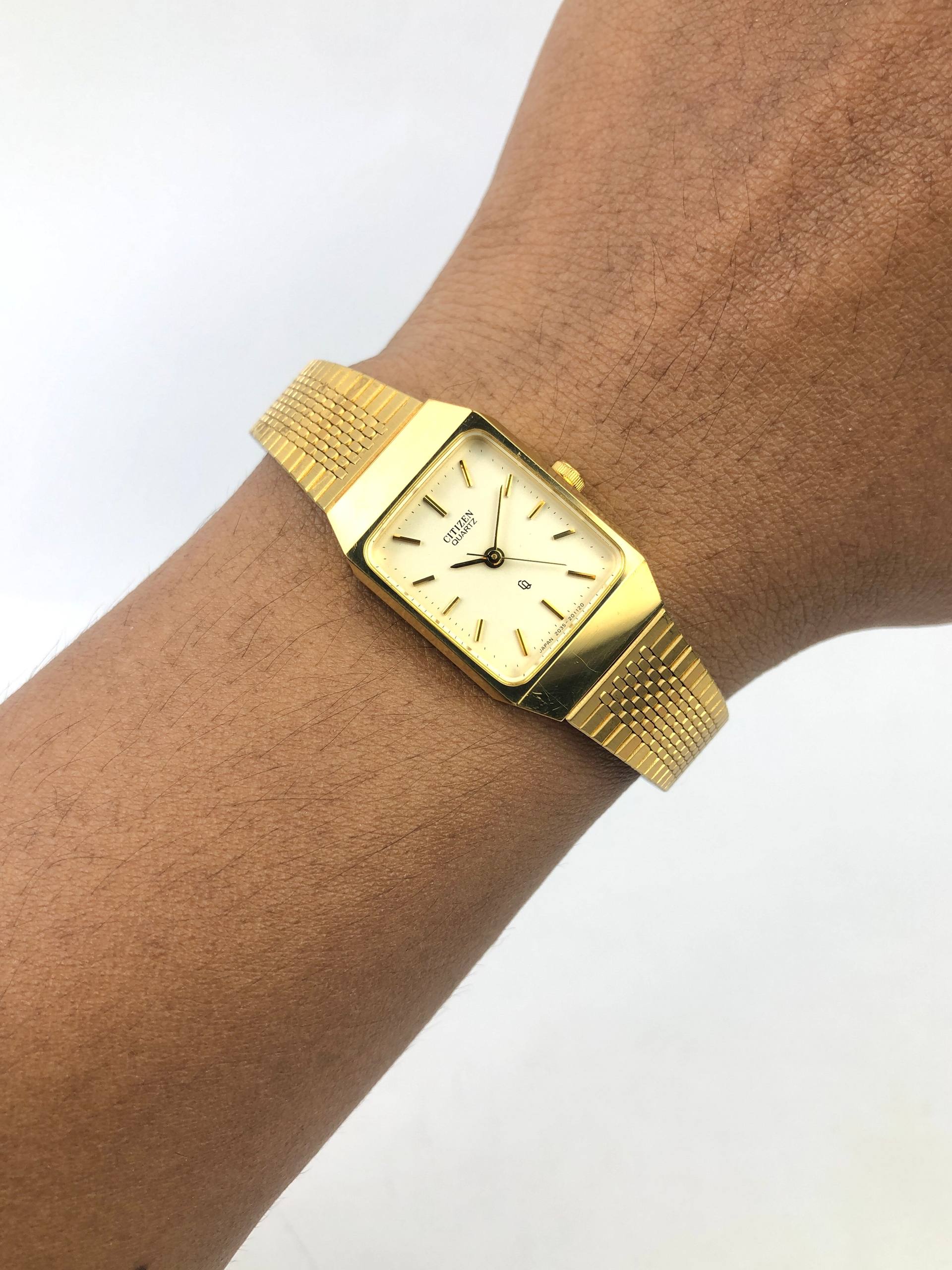CITIZEN CRYSTON QUARTZ RECTANGLE LADIES