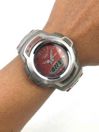 CASIO G-SHOCK ANA-DIGI RED DIAL SHOCK RESIST WR200M WATCH