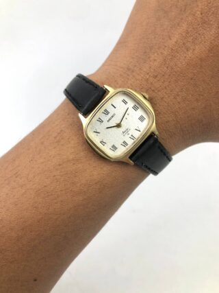 SEIKO SOCIE 21 JEWELS LINEN ROMAN DIAL MANUAL WATCH