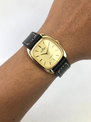 SUNLORD 17 JEWELS CHAMPAGNE DIAL CUSHION DRESS WATCH