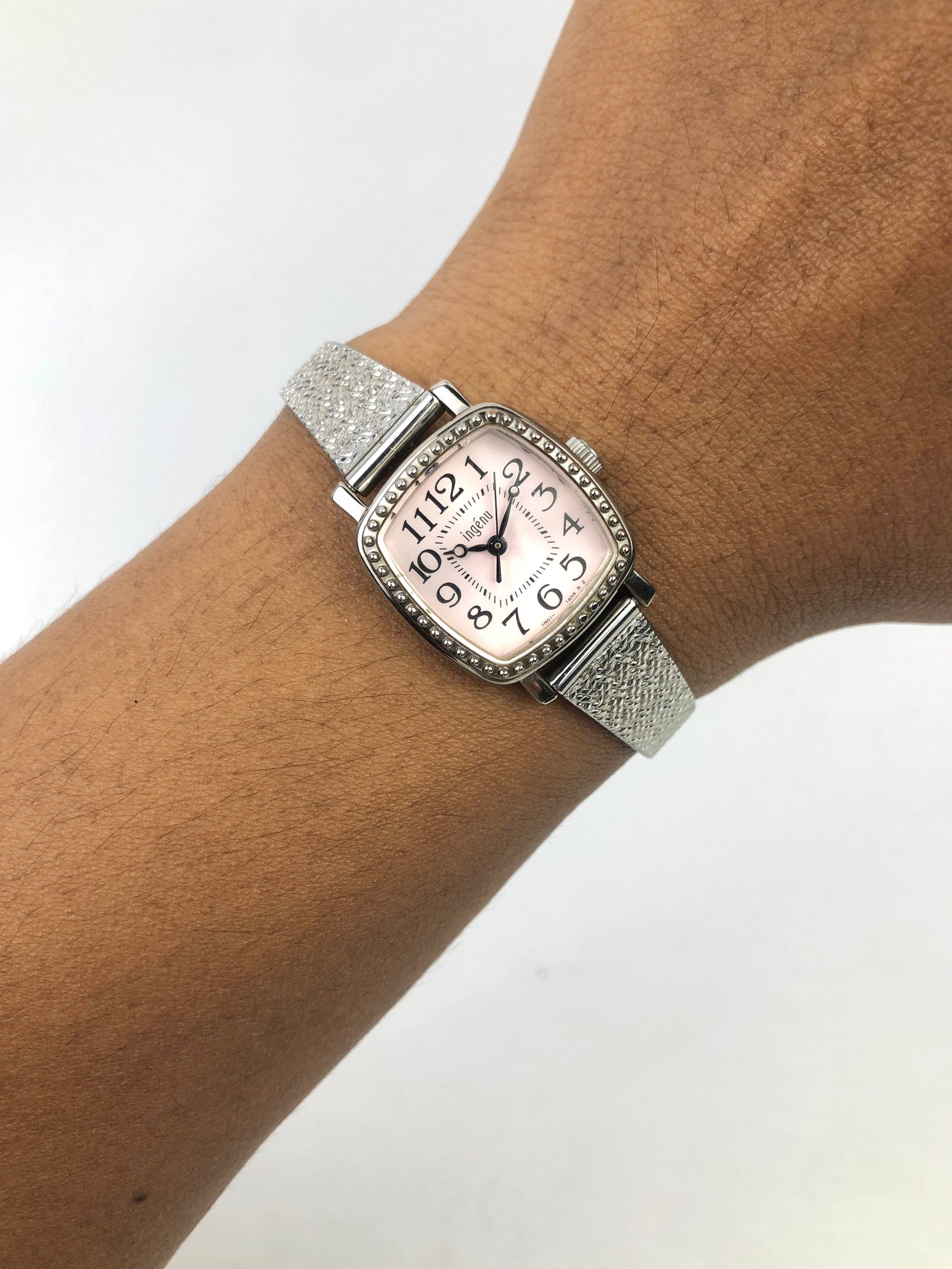 INGENU ALBA LADIES PINK DIAL MESH BRACELET QUARTZ WATCH