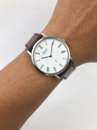 SEIKO CHARIOT 4130-9000 WHITE ROMAN DIAL ULTRA SLIM JDM DRESS WATCH