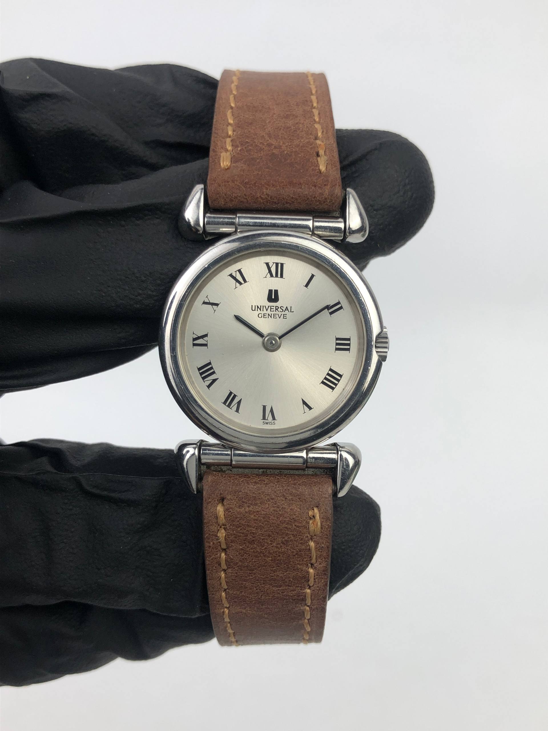 UNIVERSAL GENÈVE SWISS MADE CLASSIC ROMAN DIAL LADIES DRESS WATCH - Gambar 2