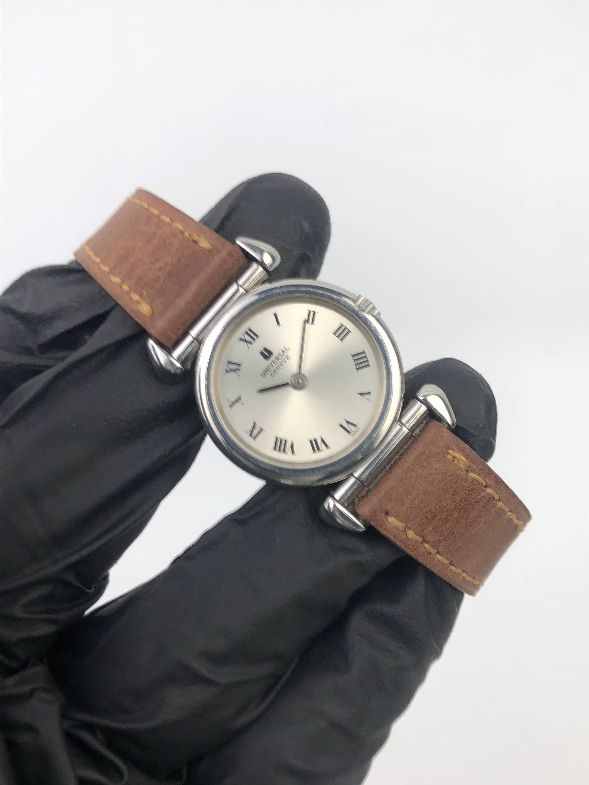 UNIVERSAL GENÈVE SWISS MADE CLASSIC ROMAN DIAL LADIES DRESS WATCH - Gambar 4
