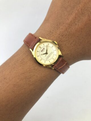 VINTAGE BRUTUS QUARTZ CLASSIC CHAMPAGNE DIAL BREGUET HANDS DRESS WATCH