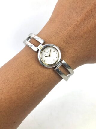 COURRÈGES PARIS WHITE DIAL LADIES BANGLE WATCH