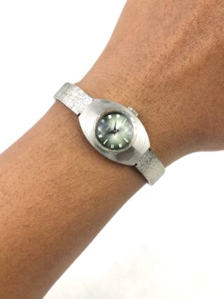RADO FLORENCE GREEN SUNBURST DIAL OVAL LADIES DRESS WATCH