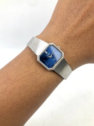 CITIZEN QUARTZ LADIES STAINLESS STEEL HEXAGONAL CASE NAVY BLUE