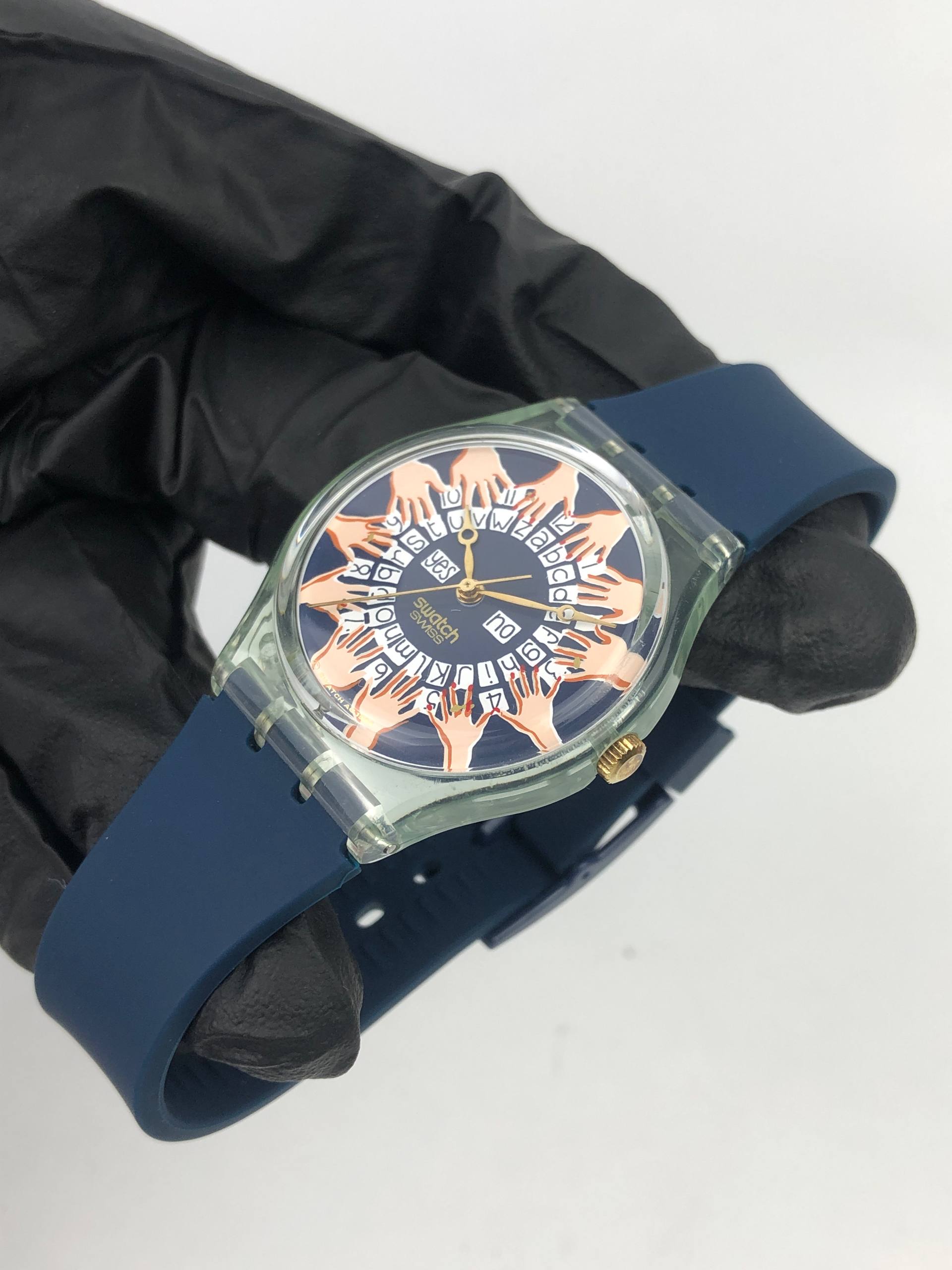 SWATCH GENT ART SPECIAL SWISS QUARTZ HANDS GRAPHIC DIAL - Gambar 3