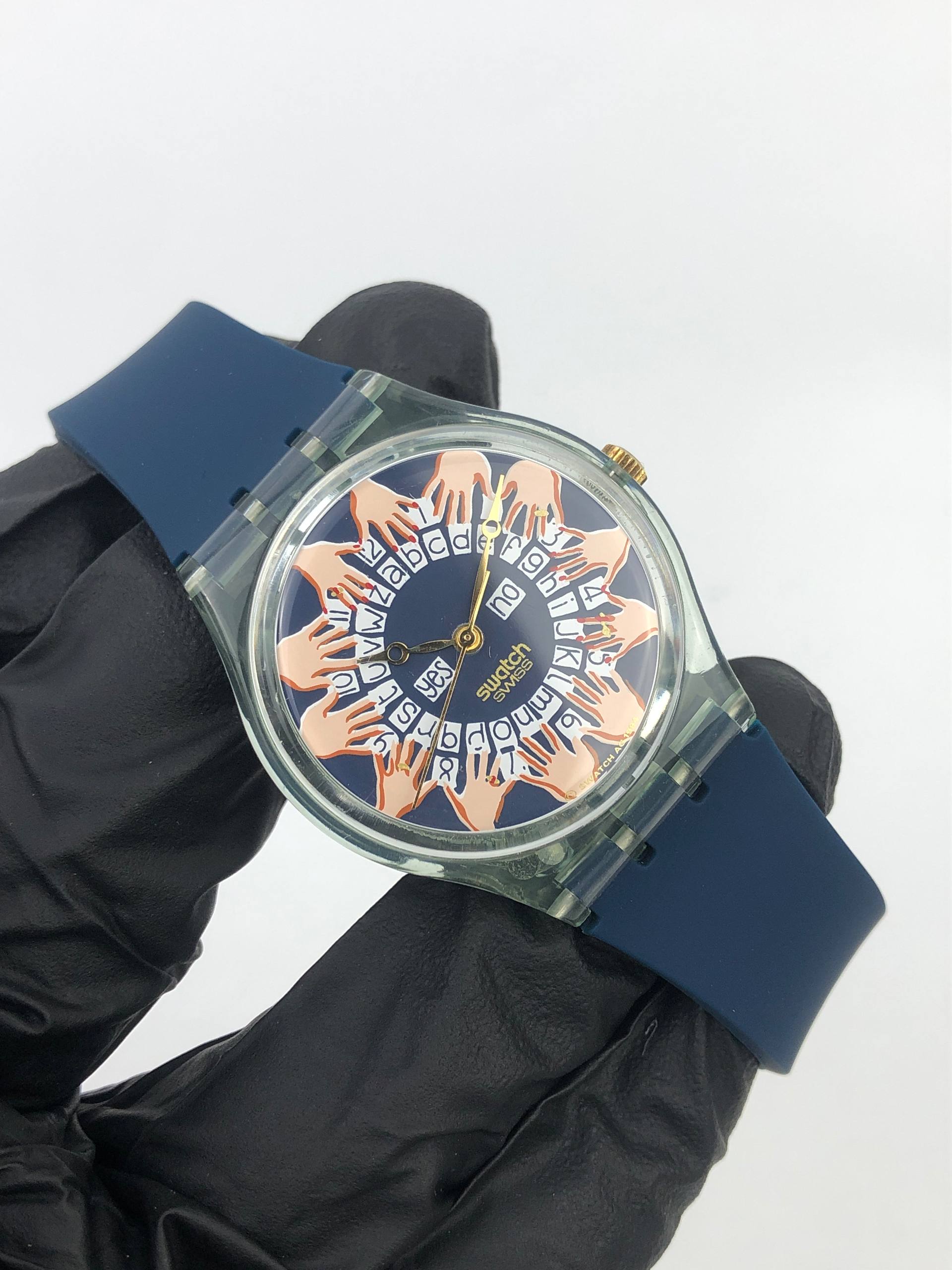 SWATCH GENT ART SPECIAL SWISS QUARTZ HANDS GRAPHIC DIAL - Gambar 4