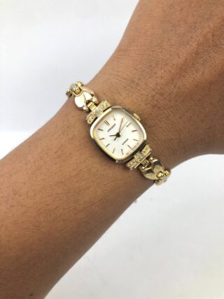 ORIENT VINTAGE QUARTZ JEWELRY GOLD TONE LADIES DRESS WATCH JAPAN