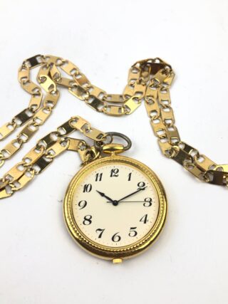 CITIZEN JR COMMEMORATIVE POCKET WATCH RAILROAD DIAL