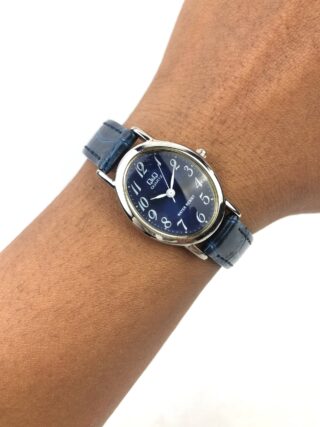Q&Q NAVY DIAL OVAL CASE