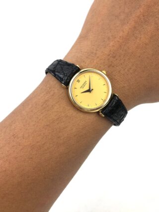 TECHNOS QUARTZ ROUND CASE CHAMPAGNE DIAL